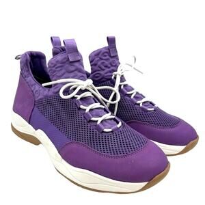 New Gianni Bini Purple Mesh Sneakers Platform Athletic Shoes Womens Size 11